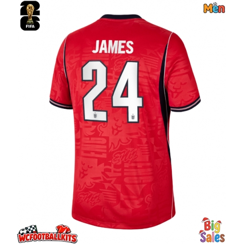 England Reece James #24 Replica Away Stadium Shirt World Cup 2026 Short Sleeve